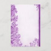 Paarse bloemen bloeien detail behuizing Kaart (Achterkant)