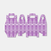 Paarse Bloemen Bloeien Favor Doos Bedankdoosjes (Uitgevouwen)