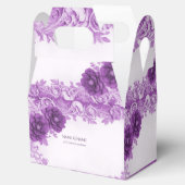 Paarse Bloemen Bloeien Favoriet Doos Bedankdoosjes (Geopend)