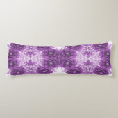 Paarse bloemen bloeien lichaam kussen (Voorkant)