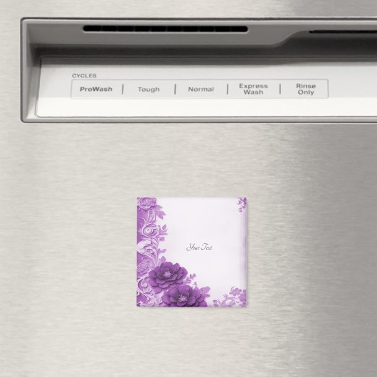 Paarse Bloemen Bloeien Magneet (Insitu (Vaatwasser))