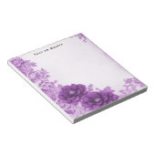 Paarse bloemen bloeien Notitieblok (Schuin)