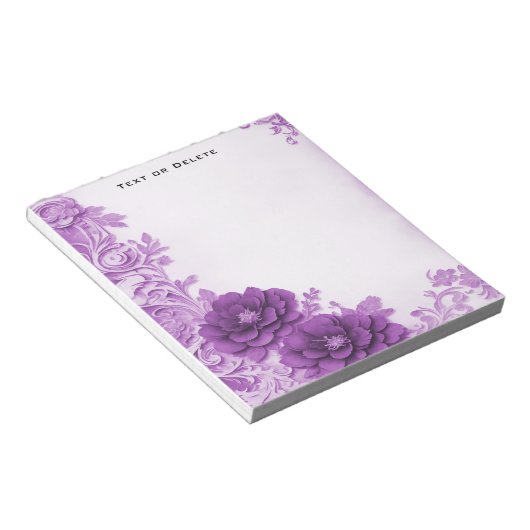 Paarse bloemen bloeien Notitieblok (Schuin)