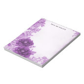 Paarse bloemen bloeien Notitieblok (Linkerzijde)