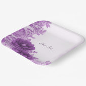 Paarse bloemen bloeien papier Bord (Gebogen)