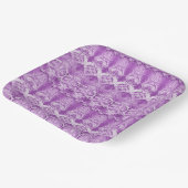 Paarse Bloemen Bloeien Papieren Bord (Gebogen)