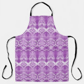 Paarse bloemen bloeien Schort (Voorkant)