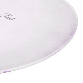 Paarse bloemen bloeien snijplank (Hoek)