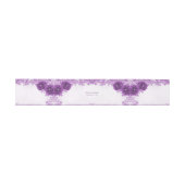 Paarse bloemen bloeien uitnodigingen wikkel (Vlak)