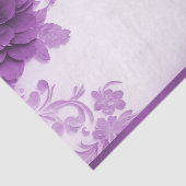 Paarse bloemen bloeien weefselpapier tissuepapier (Detail)