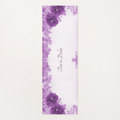 Paarse bloemen bloeien yoga mat (Voorkant)