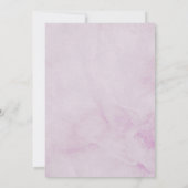 Paarse Bloemen Boho Antlers Baby shower uitnodigin Kaart (Achterkant)