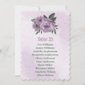 paarse bloemen botanische zitplaats kaart (Voorkant)