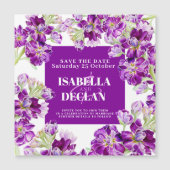 Paarse bloemen bruiloft met uitzondering van de da (Voorkant)