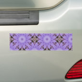 Paarse Bloemen Bumpersticker (Op auto)