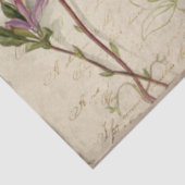  paarse bloemen Butterflies en Ephemera Tissuepapier (Detail)