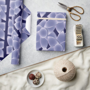 Paarse bloemen cadeaupapier