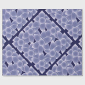 Paarse bloemen cadeaupapier (Vlak)