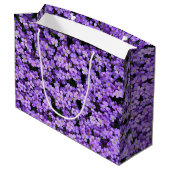 Paarse Bloemen Cadeautas Viooltjes (Achterkant Gekanteld)