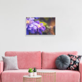 Paarse bloemen canvas afdruk (Insitu (Woonkamer))