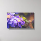 Paarse bloemen canvas afdruk (Voorkant)