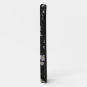 Paarse Bloemen Computer Drawn Art Case-Mate iPhone Case (Achterkant/links)