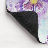 Paarse bloemen Computer Mouse Mat Pad Muismat (Hoek)