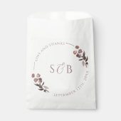 Paarse Bloemen Dank u bruiloft Bedankzakje (Voorkant)