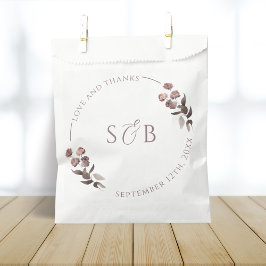 Paarse Bloemen Dank u bruiloft Bedankzakje