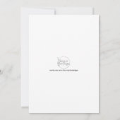 Paarse Bloemen Dank u Kaarten Bruiloft (Achterkant)