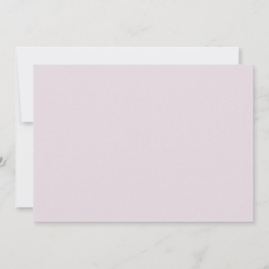 Paarse bloemen de avond voor repetitie diner kaart (Achterkant)