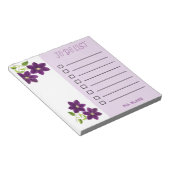  paarse bloemen die bedoeld zijn om Notitieblok aa (Schuin)