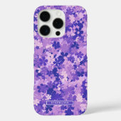 Paarse Bloemen Elegant Violet Bloesempatroon Case-Mate iPhone Case (Achterkant)