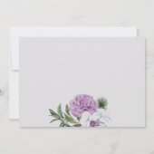 Paarse Bloemen en Kruis Moederzegening Kaart (Achterkant)