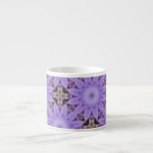 Paarse Bloemen Espresso Kop (Voorkant)