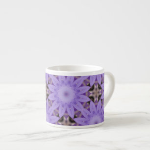 Paarse Bloemen Espresso Kop
