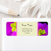 paarse bloemen etiket (Insitu)