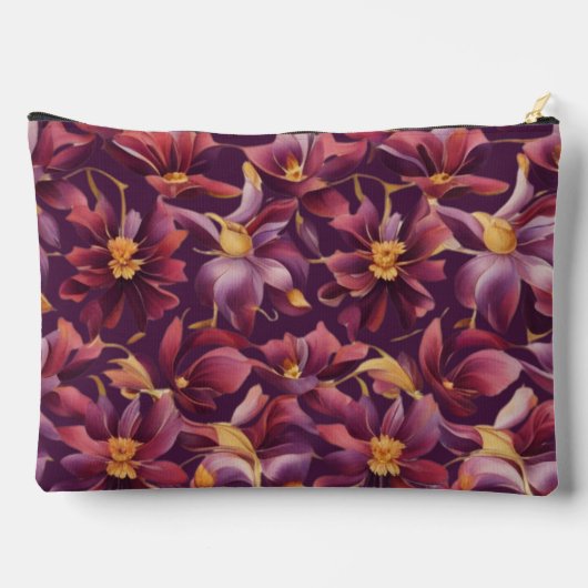 Paarse Bloemen- Etui (Achterkant)