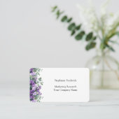 Paarse bloemen eucalyptus vrouwelijk Visitekaartje (Staand voorkant)