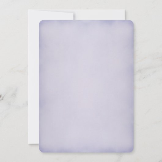 Paarse bloemen foto bruiloft uitnodiging (Achterkant)