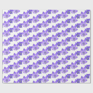 Paarse Bloemen Foto Inpakpapier