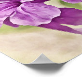 Paarse bloemen Fotografische kunst Print (Hoek)