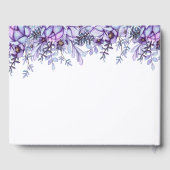 Paarse bloemen gastenboek (Achterkant)
