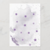 paarse bloemen grauwe kaart (Achterkant)