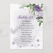 paarse bloemen grauwe kaart (Voorkant)