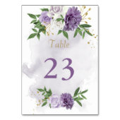 paarse bloemen groen kaart (Achterkant)