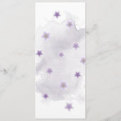 paarse bloemen groen voor bruiloft menu (Achterkant)