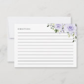 Paarse bloemen, groen, Vrijgezellenfeest recept (Achterkant)