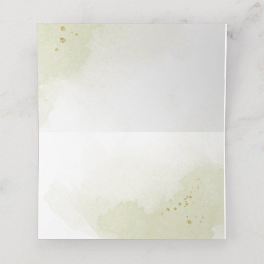  paarse bloemen groene bladeren plaatskaartje (Binnenkant ongevouwen)