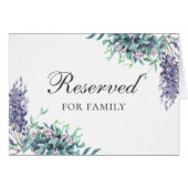 Paarse bloemen huwelijk. Bloemen gereserveerd teke (Voorkant Horizontaal)